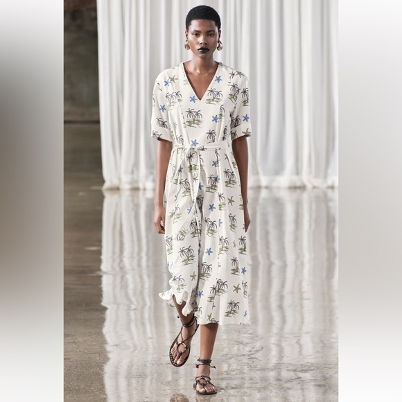 New ZARA Printed Dress ZW Collection - Picture 3 of 9